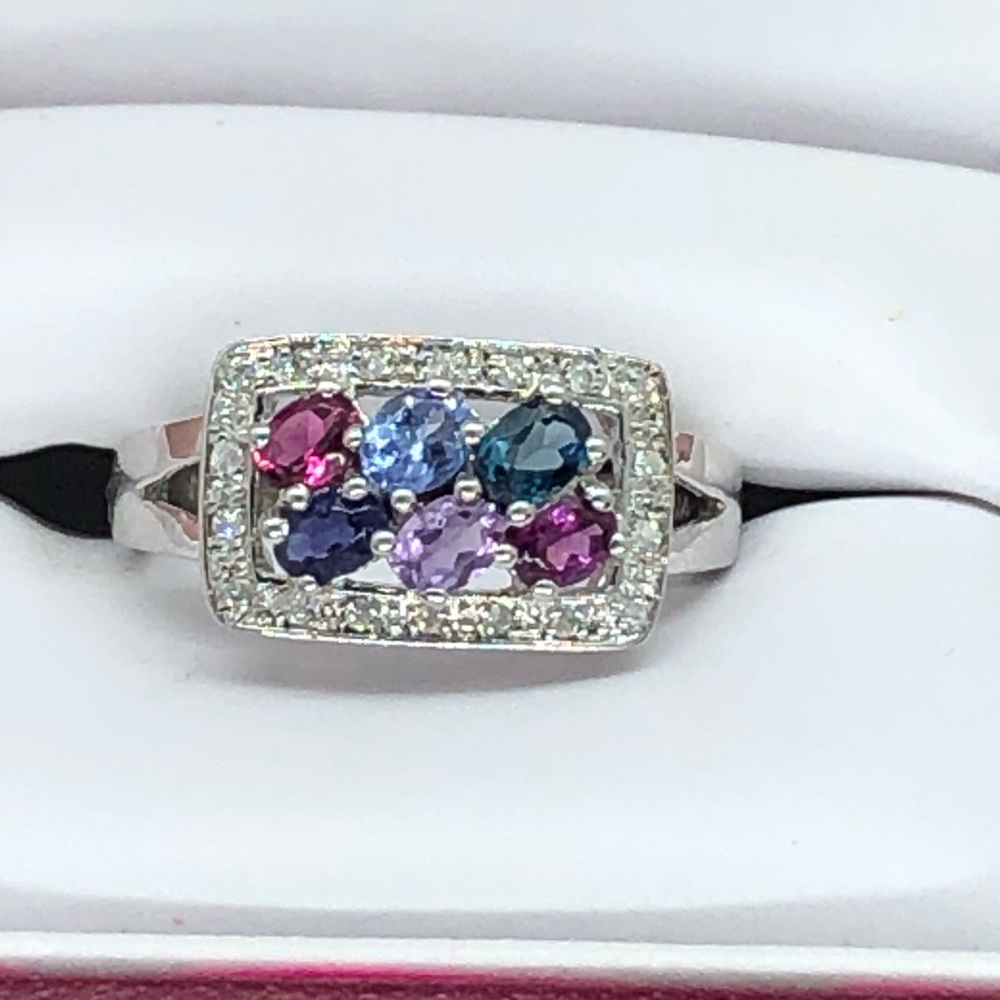 925 SAPPHIRE ENGAGEMENT RING Size